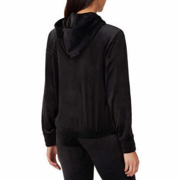 Fila Ladies' Velour Quarter Zip Hooded Pullover Sz Large EUC - Picture 9 of 11